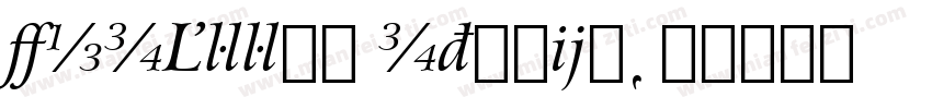 VNIArrus Italic字体转换